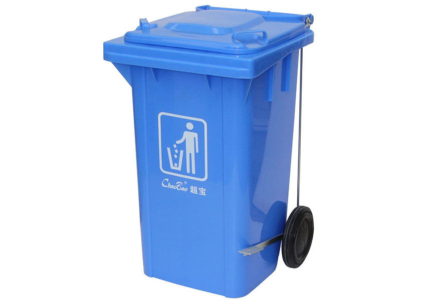 Foot - pedal Side - wheel Plastic Garbage Bin Environmental Protection Dustbin Size 60L 100L 120L 240L