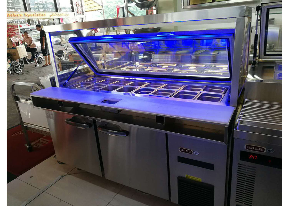 Multideck glass door showcase freezer refrigerator