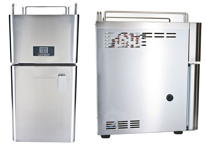 Air Cooled Commercial Refrigerator Freezer , 8 Liter Coffee Shop Mini