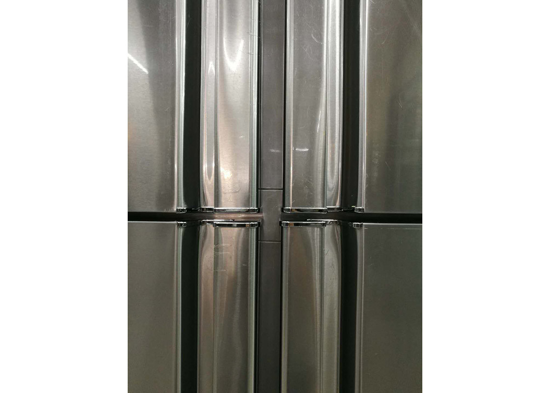 Double Temperature Commercial Refrigerator Freezer With 4 Solid Doors