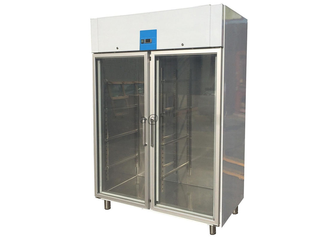 CE Approved Glass Door Reach-In Upright Chiller Imported Embraco Compressor Commercial Refrigerator Freezer