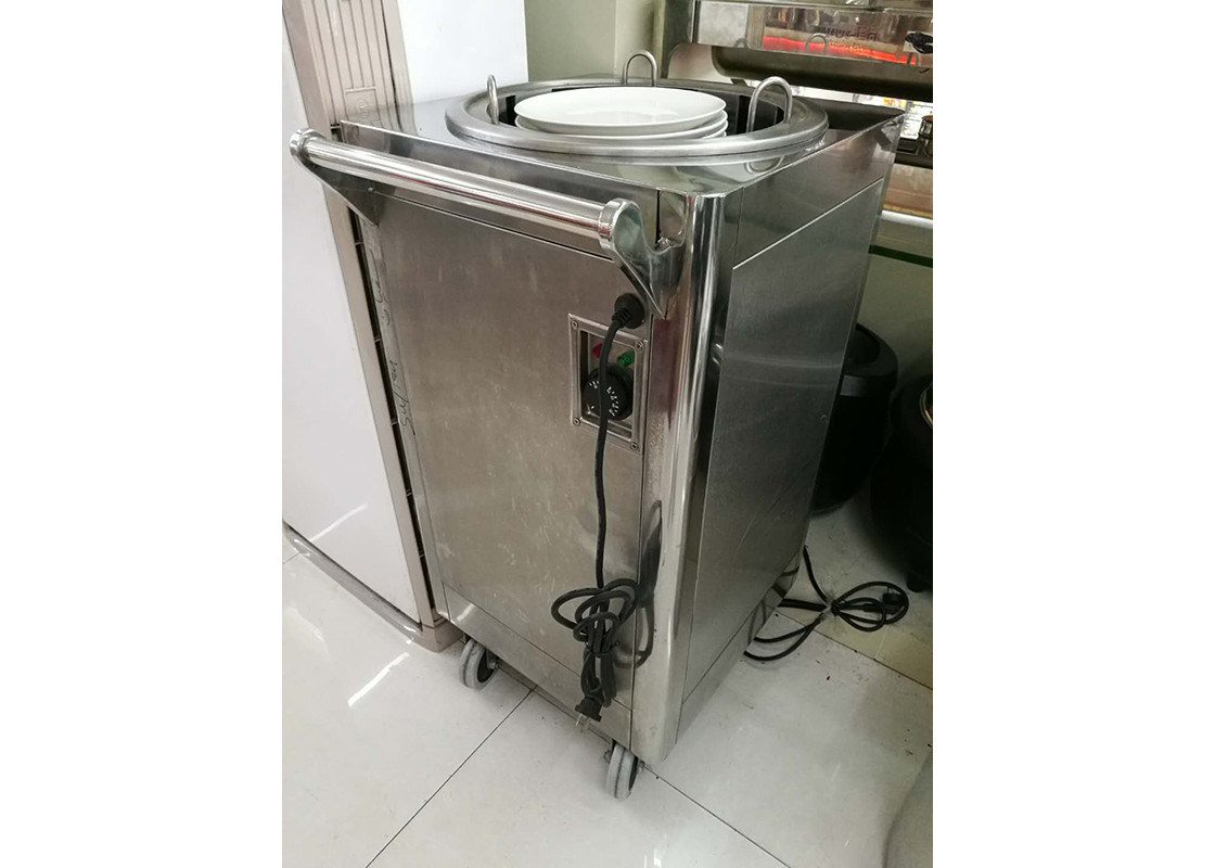 1Holder Electric Plate Warmer Cart Capacity 50 Dishes, Single Heated
