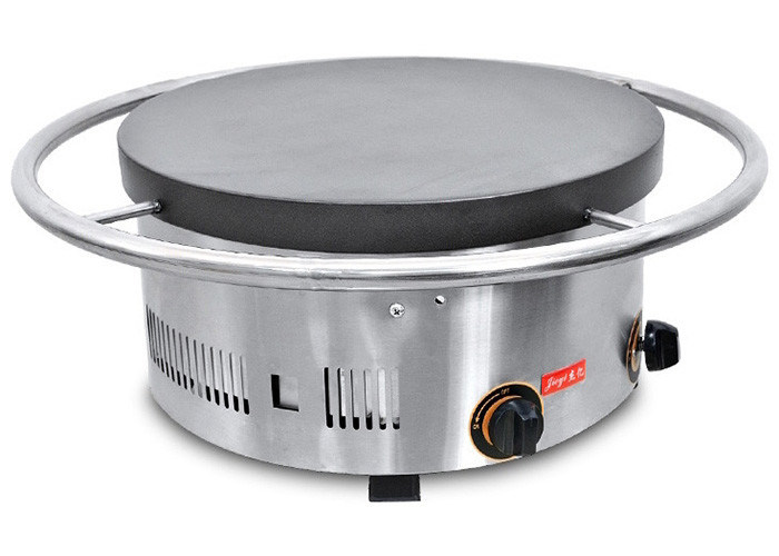 Gas Manual Rotary Crepe Maker Oven Pancake / 2800Pa 670*670*265mm