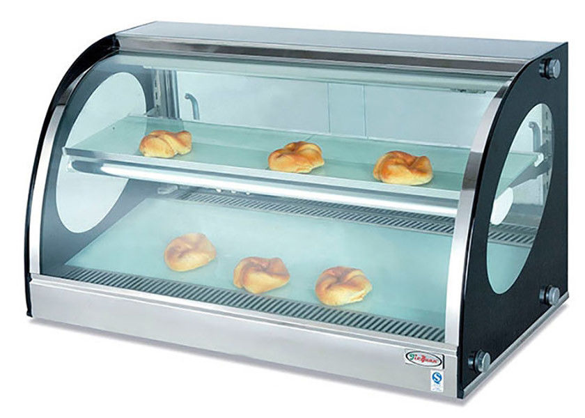 Counter Top Bread Display Cabinet Food Warmer Showcase Electric Heating 40-85°C