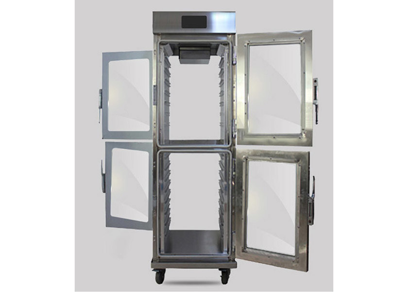 Food Warmer Showcase JUSTA Four Glass Door Movable Food Warmer Cart 10