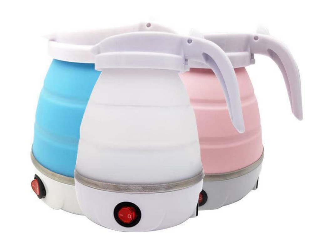 Electric travel fold silicone kettle Portable food grade travel goods