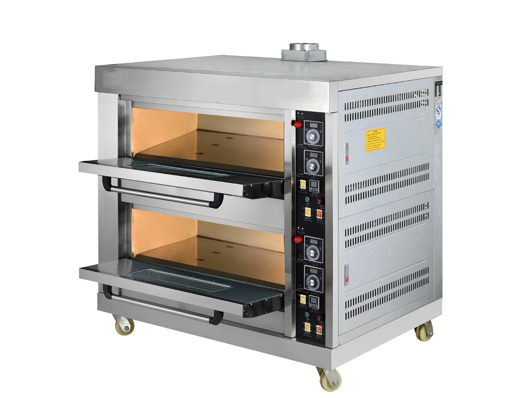 Electric Commercial Bread Baking Oven , Stainless steel, stove board