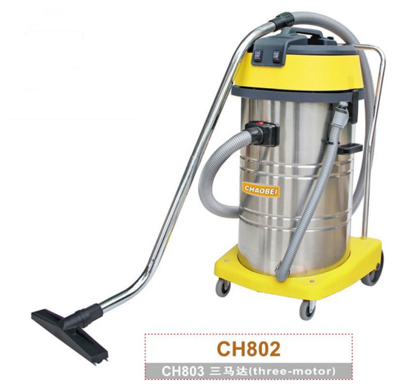 Powerful 80L Wet And Dry Vacuum Cleaner / Room Service Equipment With Stainless Steel Bag Tank