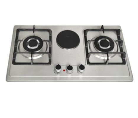 1x1500w Home Kitchen Stove  2 Gas 1 Electric 3 Burner Moka Pot Stove