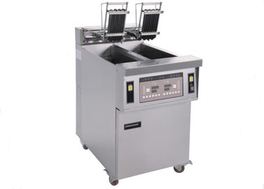 13*2L Electric 2-Tank Fryer / Commercial Kitchen Equipments With Oil Filter System