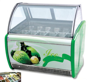 -16~-20℃ Ice Cream Display Showcase / Commercial Refrigerator Freezer