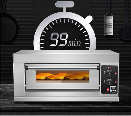 120Kg Electric Gas Commercial Baking Oven Timing Temperature Control 600*400mm