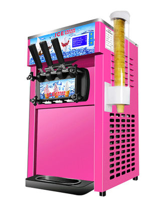 commercial Ice cream machine desktop three-color soft ice cream machine  stainless steel body