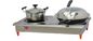 Stainless Steel Surface Double Induction Cookers Burner Cooking Range