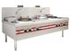 2 Burner Range Commercial Gas Stove For Home Chinese Big Wok Type