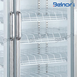 Vertical Supermarket Display Refrigerator , Three Glass Door Commercial Fridge Freezer