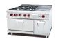 Multi-Functional Western Kitchen Equipment Gas Range With Griddle / Grill Combination