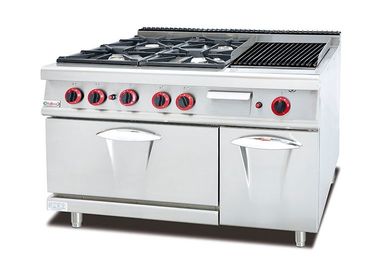 Combination Cooking Equipment Gas Equipment 6 Burner With Oven