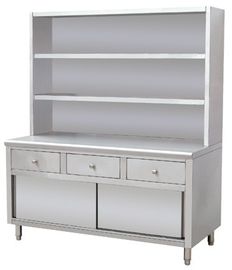 L1500MM with 3-Drawers and Over-Shelves Stainless Steel Work Cabine Catering Equipment