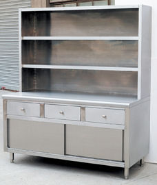 L1500MM with 3-Drawers and Over-Shelves Stainless Steel Work Cabine Catering Equipment