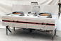 Stainless Steel 550W 2 Burner Commercial Kitchen Equipments / Gas Cooking Stoves