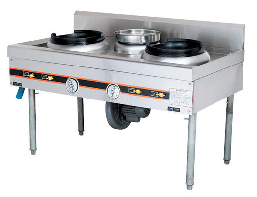 SS 250W Natural Gas Burner Cooking Range CS-9080 For Kitchen Equipments