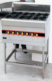 Floor Type 40KW Commercial Gas Cooking Stove 4-8 Burner