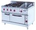 Energy-saving Electric 380V Stainless Gas Range With Griddle 4.8KW for Cooking