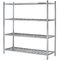 Stainless Steel 4-Layer Round Tube Shelves Kitchen Storage Rack 1200*500mm 1500*500mm