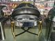 Durable Stainless Steel Cookwares , Round Roll Top Chafing Dish Stand with Golden Plated Hollow Steel Legs