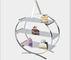 3 - Layer Dim Sum Display Stand for Serving Buffet Food , Melding Green Tined Glass