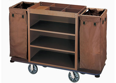 Small Room Service Trolley with Heavy Duty Refuse Bag Stainless Steel Powder - Epoxy Finish