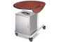 Deluxe Dining Room Service Equipments with Collapsible Wood Table / Stainless Steel Electric Hot Food Warmer
