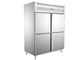 AISI 304 SS Exterior Commercial 4 Door Reach - In Freezer , Digital Temperature Control -18 ~ -22°C Range