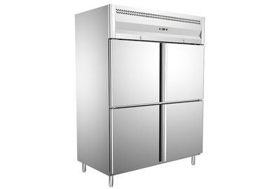 AISI 304 SS Exterior Commercial 4 Door Reach - In Freezer , Digital Temperature Control -18 ~ -22°C Range