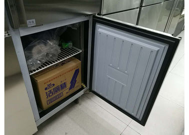 Low Power Consumption Commercial Refrigerator Freezer Highly Firm Adjustable Shelves