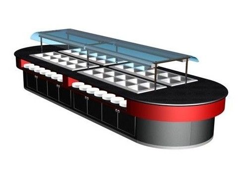 Commercial Buffet Equipment 400L With Warming Light For Kitchen Wood Smooth Hot 7kw