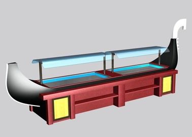 Wooden Japanese Sashimi Sushi Boat Buffet Counter L5500 x W1200 x H2300 MM, Commercial Buffet Equipment