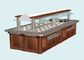 Wood Structure Marble Stone Hot Buffet Counter, Commercial Buffet Equipment