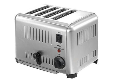 Commercial 6 / 4 Slice Electric Toaster Snack Bar Equipment / Toast Bread Machine