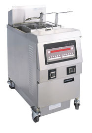 Small Commercial Kitchen Equipments 25L Stainless Steel Single - Tank Electric / Gas Open Fryer