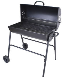 Outdoor Barbecue Trolley Charcoal Smoker BBQ Grill With Powder Coating Surface