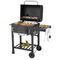 Classic Commercial Kitchen Equipments Barbeque Backyard Charcoal BBQ Grill Smoker With Trolley
