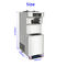 Three Flavors Commercial Refrigerator Freezer ,  Floor Standing Gelato Soft Ice Cream Maker