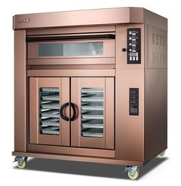 3 Deck Electric Baking Ovens For Bread / Independent Temperature Control Evenly Luxuly Bakery Oven Machine