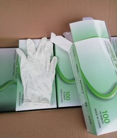 White Emulsion Disposable Medical Rubber Gloves Wear Resistant For Doctors