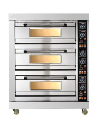 Stainless Steel Commercial Electric Baking Ovens Precise Time And Temperature Control