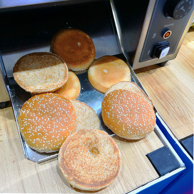 Electric Commercial Hamburger Bun Toaster Conveyor Belt Toaster 1600W