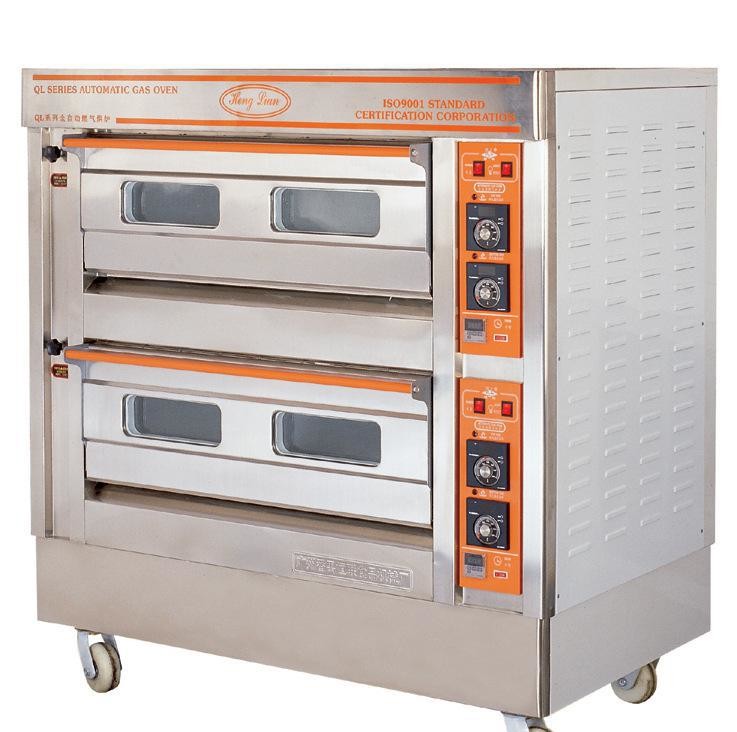 QL4A Two Deck Gas Oven / Commercial Electric Baking Ovens With