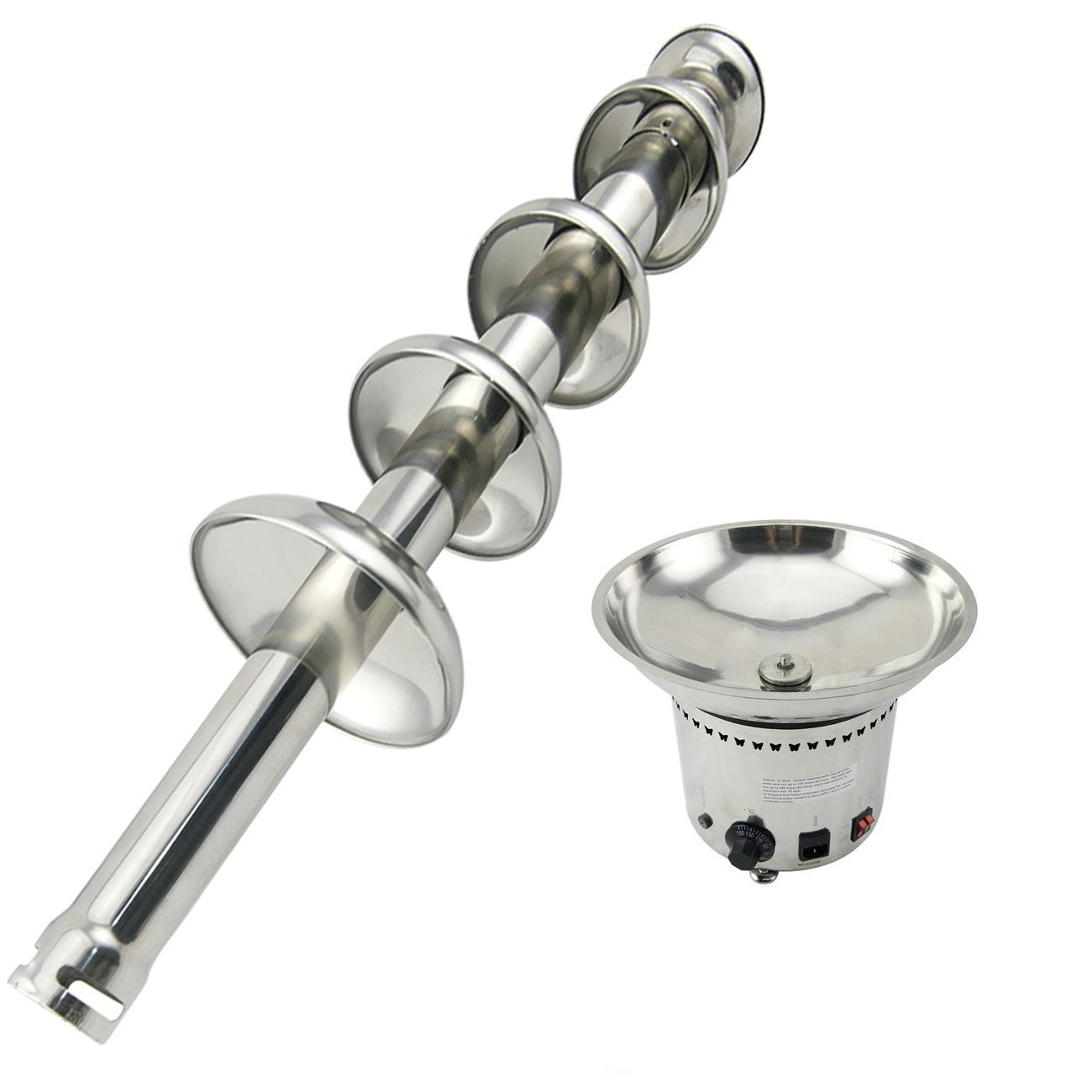 304 Stainless Steel 5 Tiers Chocolate Fondue Fountain Machine Heat Stability